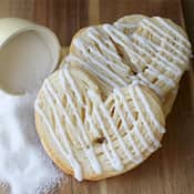 two classic sugar butter hearts