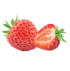 two strawberries