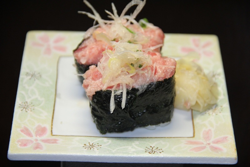 Traditional Japanese Sushi Rolls - Tuna and Scallion Roll Negitoro Maki