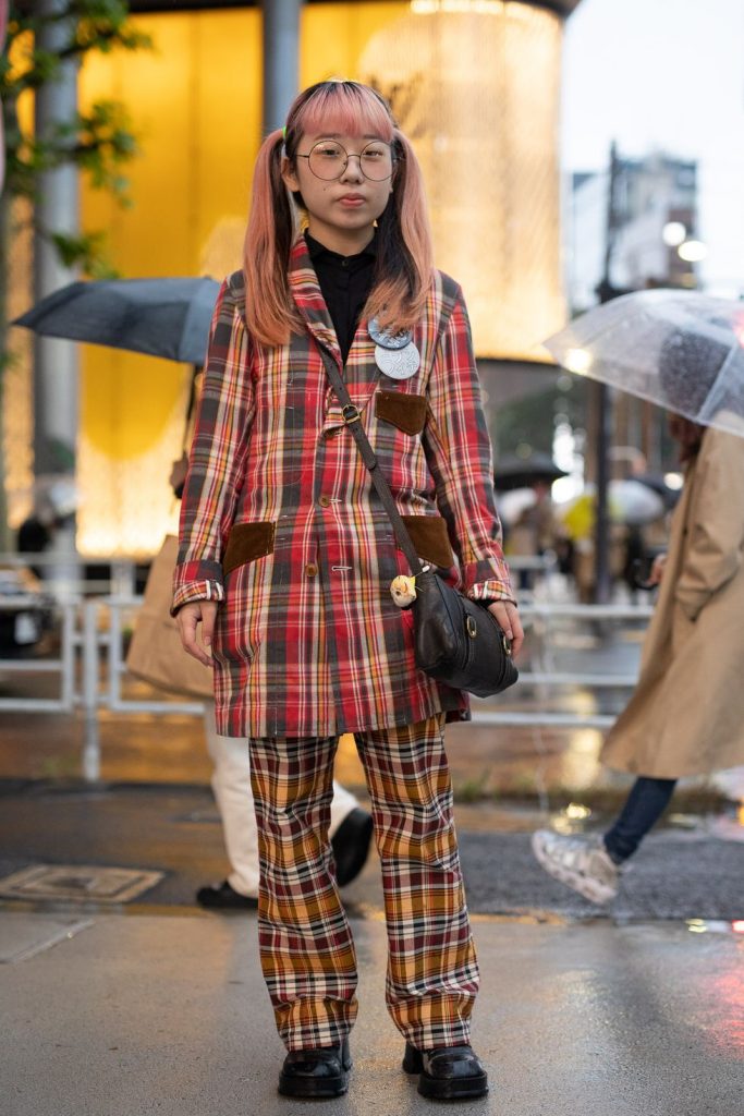 Japanese Fashion Trends - Plaid on Plaid