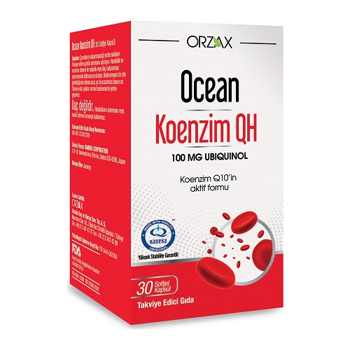 Orzax Ocean Koenzim QH 30 Kapsül / 100 Mg'ın Ürün Fotoğrafı
