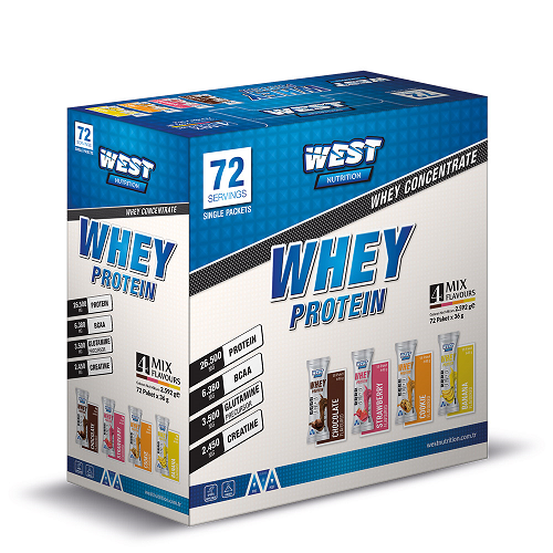 West Nutrition Whey Protein 72 Saşe / 2592 Gram'ın Ürün Fotoğrafı