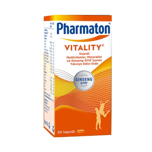 Pharmaton Vitality 30 Kapsül'ün Ürün Fotoğrafı