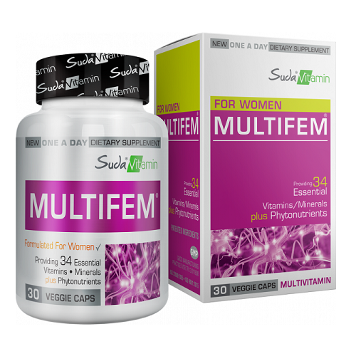 Suda Vitamin Multifem Multivitamin 30 Kapsül'ün Ürün Fotoğrafı
