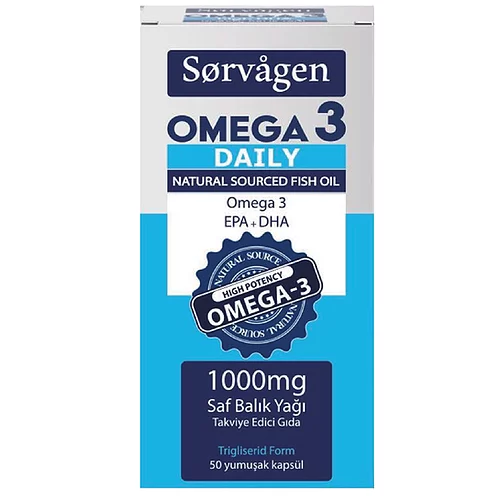 Sorvagen Omega 3 Daily 1000 Mg Balık Yağı 50 Kapsül Ürün Fotoğrafı