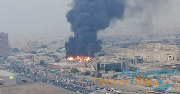 استهداف مطار ابو ظبي و وقوع قتلى وجرحى .. صور 