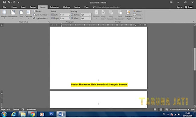 Cara Membuat Nomor Halaman Berbeda Pada pada Microsoft Word 2016 3