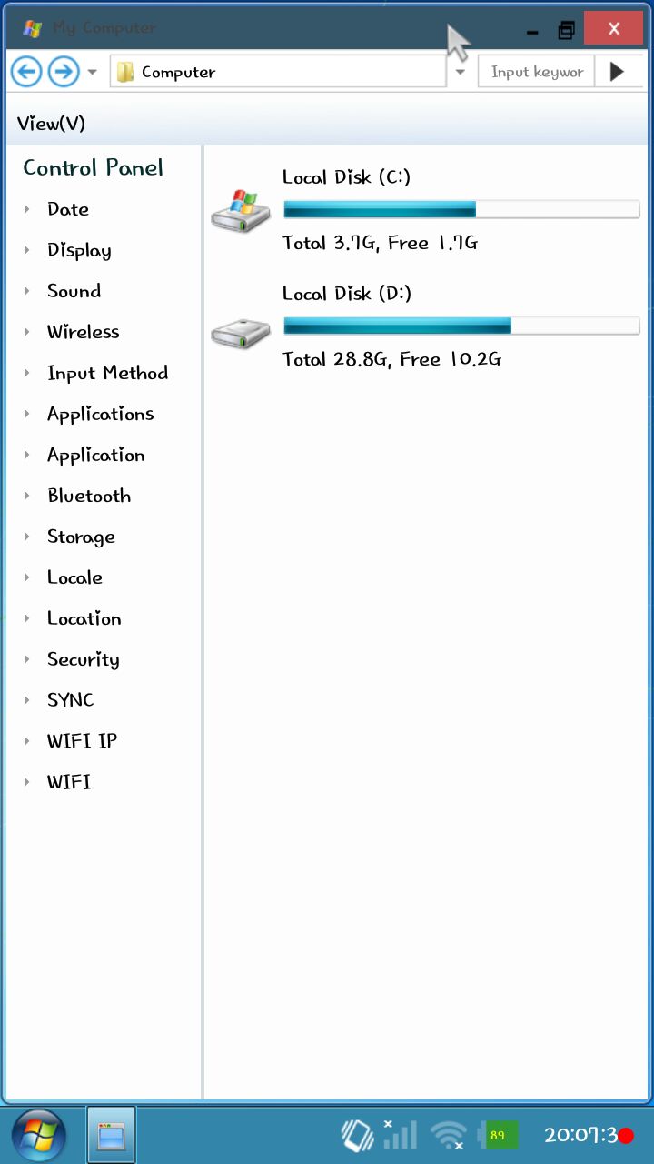Windows 7 Launcher 