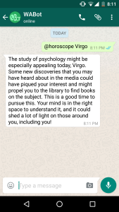 WhatsApp Bot Horoscope