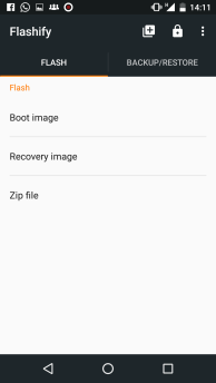 Flash Custom Recovery Using Flashify