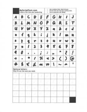 Your Own Handwriting As System Font