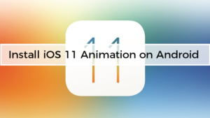 Install iOS 11 Animation