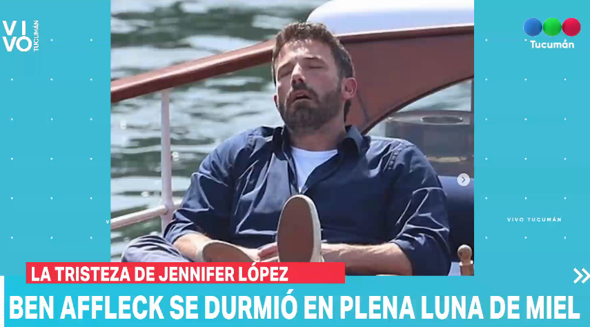 La Tristeza De Jennifer Lopez Ben Affleck Se Durmio En Plena Luna De Miel Telefe Tucuman