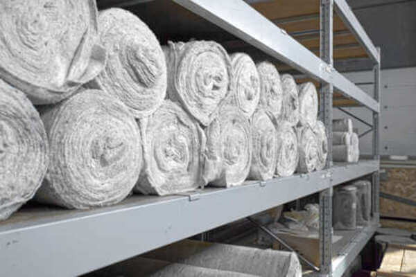 Bopp laminated non woven fabric rolls in warehouse