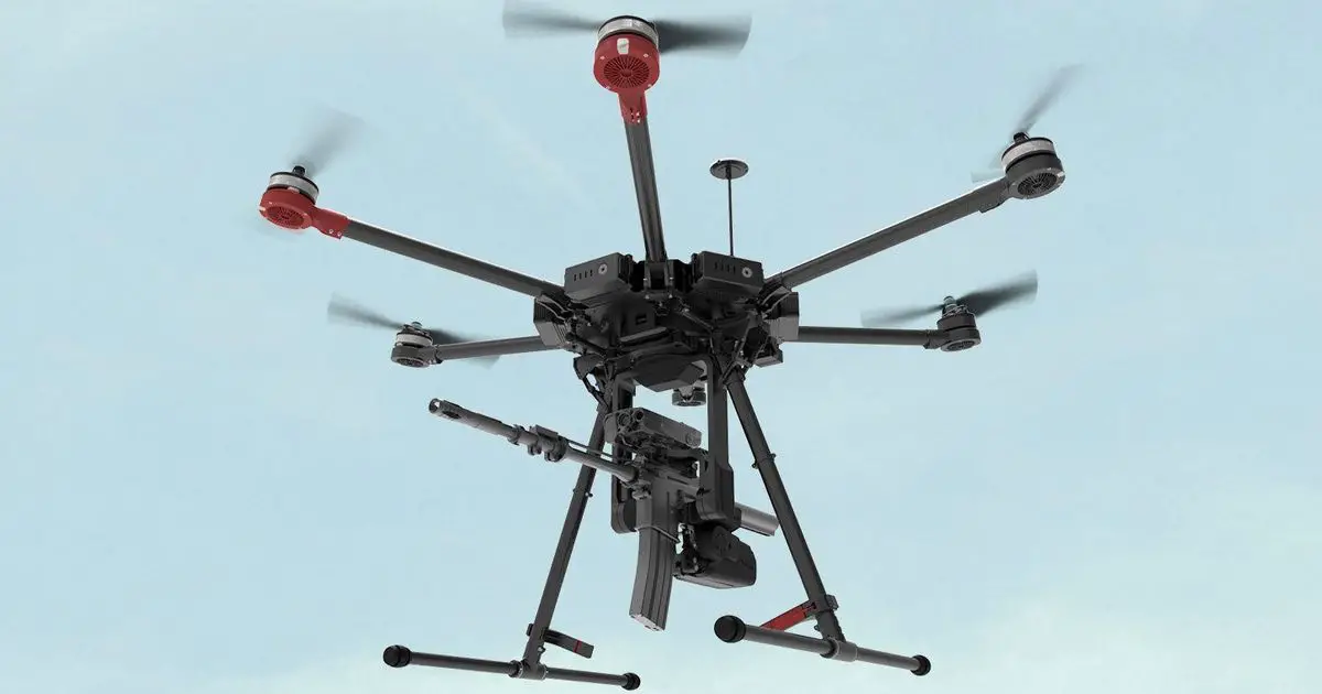 New drone armed with assault and sniper rifles as well as grenades