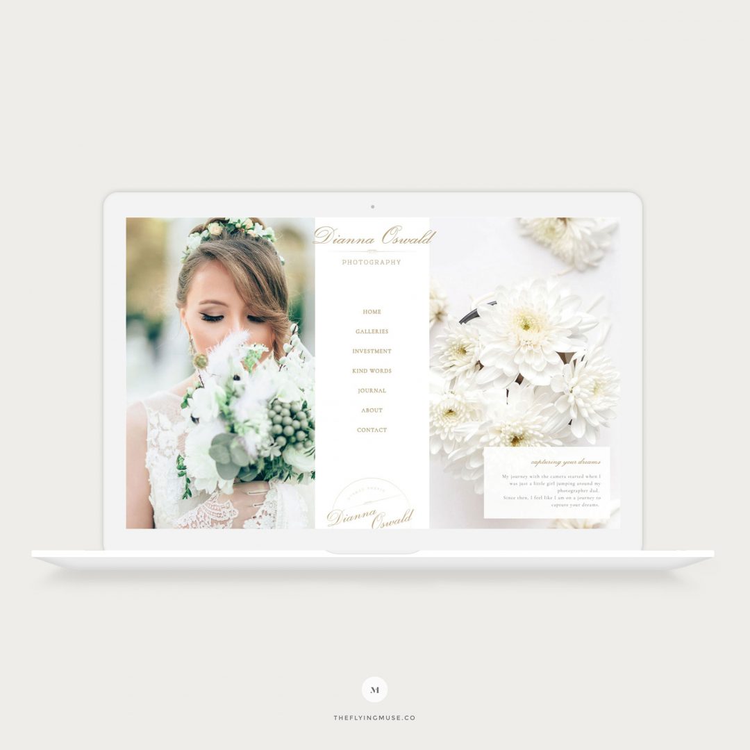 Dianna - Showit 5 Design for Wedding Photographers