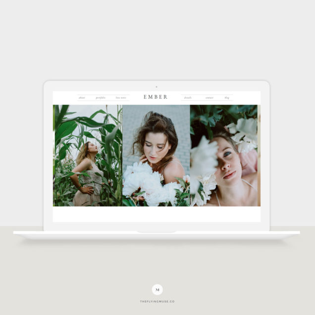 Showit Website Template for Photographers - Ember