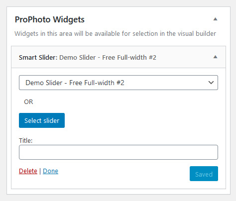 Add a testimonial slider with Smart Slider 3 in ProPhoto 7 widgets area