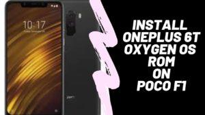 Poco F1 OxygenOS OnePlus 6T