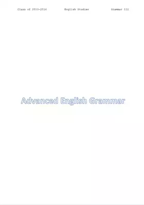 تحميل كتاِب Advanced English Grammar (A University Course) pdf رابط مباشر 