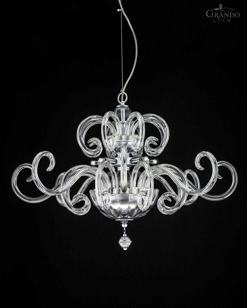 Inspiration about 119sm Chrome Modern Crystal Chandelier With Swarovski Elements Inside Chrome And Crystal Chandelier (#4 of 12)