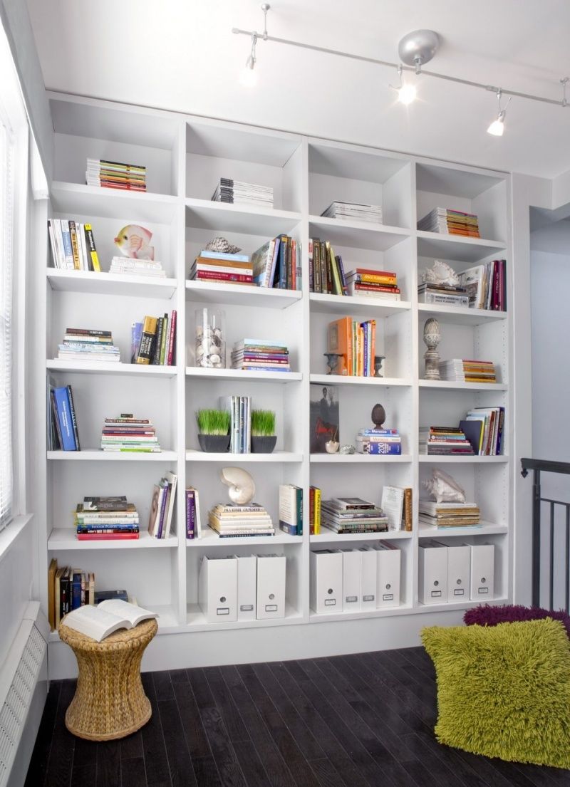 Popular Photo of White Library Bookcase