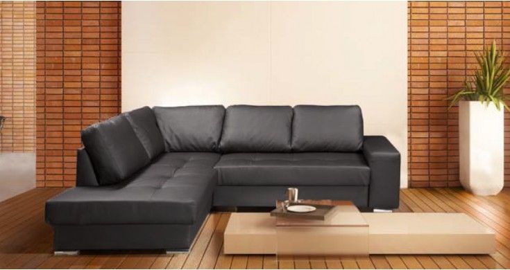 Inspiration about Decor Of Leather Corner Sofa Leather Corner Sofa Silfre Facil Intended For Large Black Leather Corner Sofas (#15 of 15)