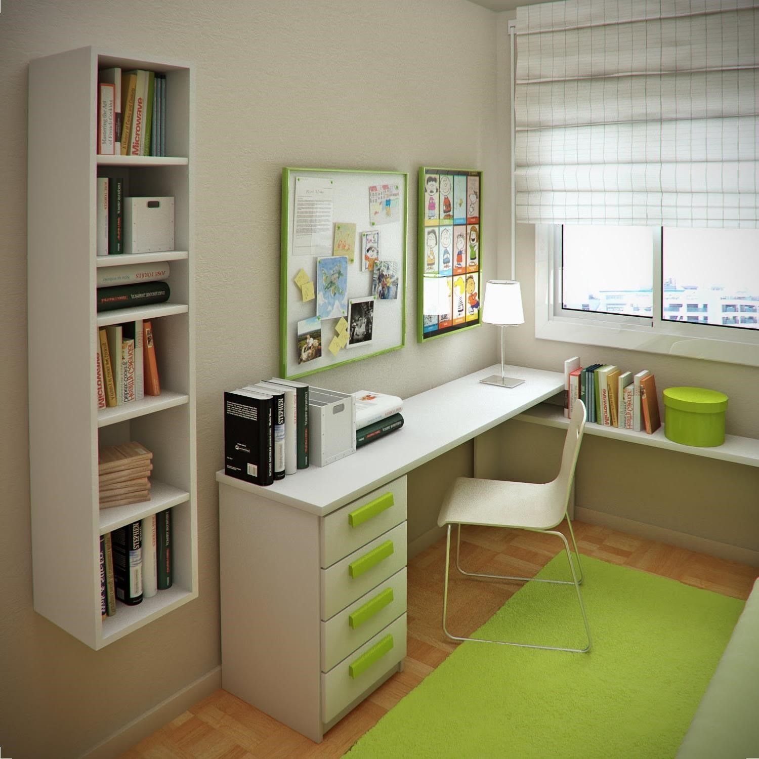 Inspiration about Modern Study Table With Bookshelf 15001500 Little Office For Study Desk With Bookshelf (#1 of 15)