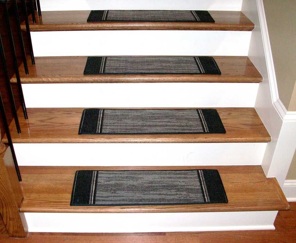 Popular Photo of Grey Carpet Stair Treads
