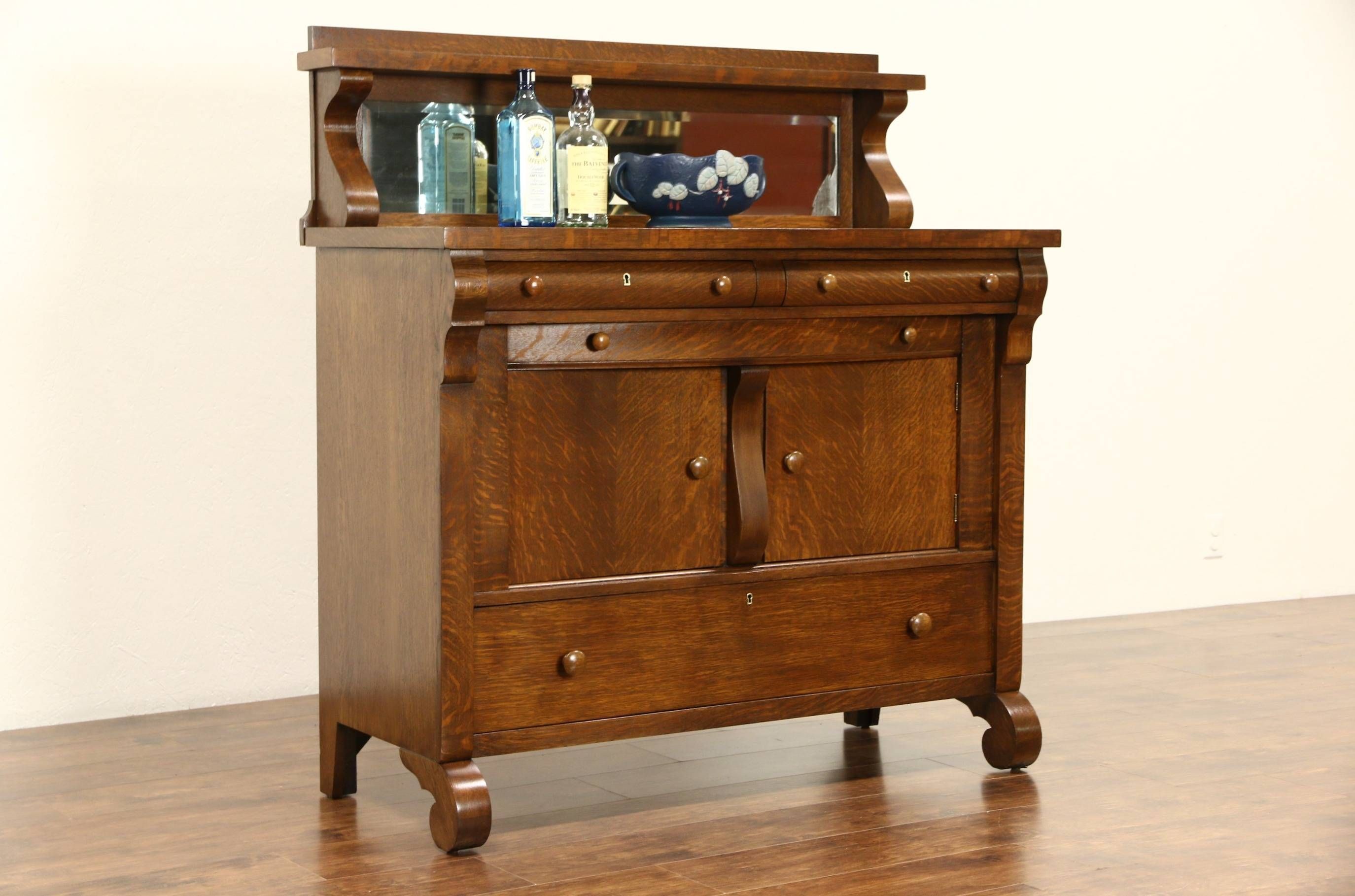 Popular Photo of Antique Sideboards With Mirror