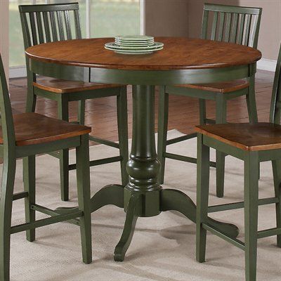 Popular Photo of Andrelle Bar Height Pedestal Dining Tables