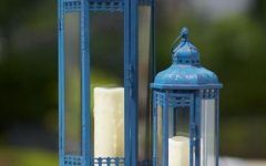 Blue Outdoor Lanterns