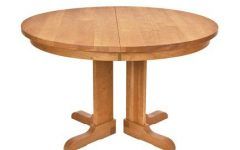 Gaspard Extendable Maple Solid Wood Pedestal Dining Tables