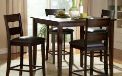 Biggs 5 Piece Counter Height Solid Wood Dining Sets (set of 5)