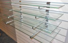 Wall Mounted Glass Display Shelves