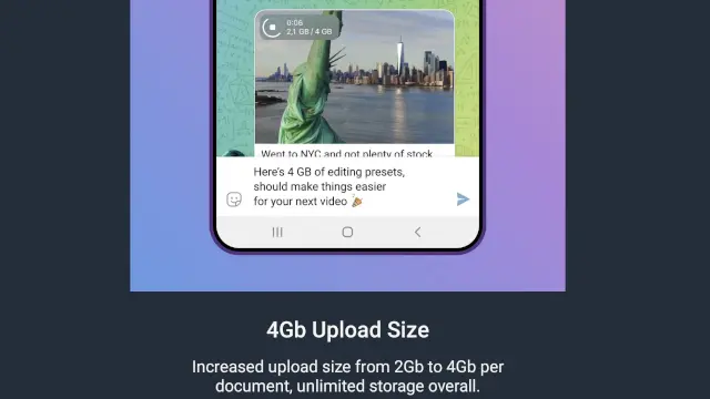 4gb upload size