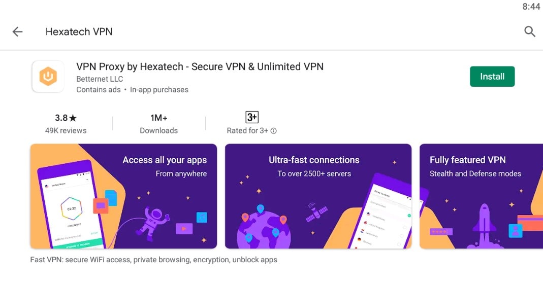 Hexatech VPN for Mac