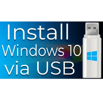 Install Windows 10 from a USB flash drive