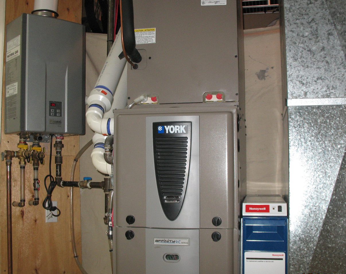 Rinnai Tankless Water Heater And York Furnace Installation