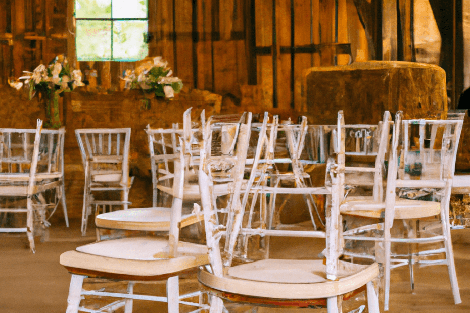 Can you use Chiavari chairs for a barn wedding?