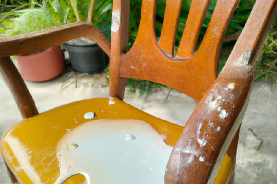 how to refresh resin chairs