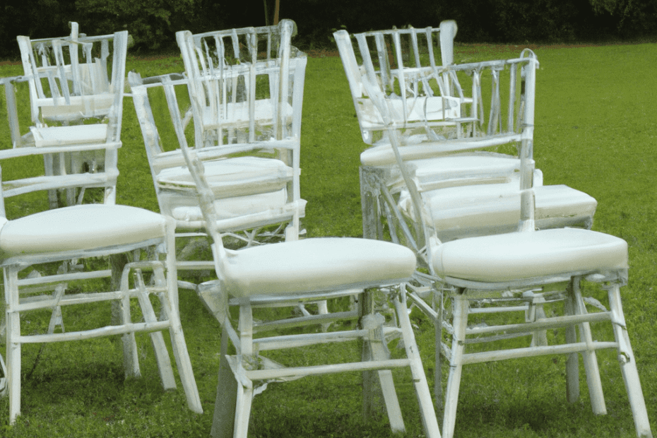 How do you arrange Chiavari chairs for a ceremony?