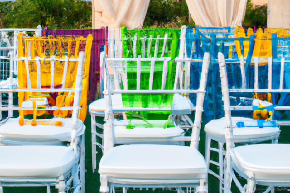 Can I mix and match Chiavari chair colors at my event?
