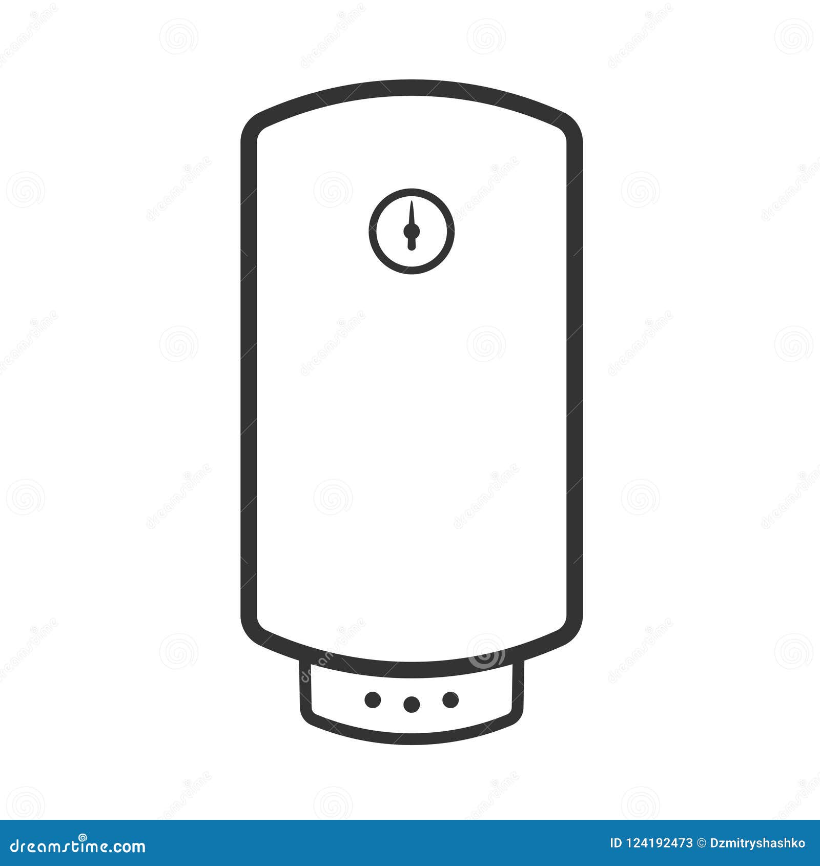 Electric Hot Water Heater Icon Stock Vector Illustration Of