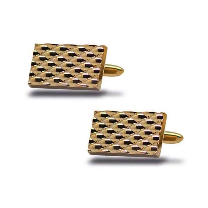 bullet back fashion cufflink with bubble texture