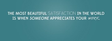 Appreciation Quote Facebook Banner