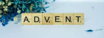 Advent Word Tiles Facebook Cover Photo