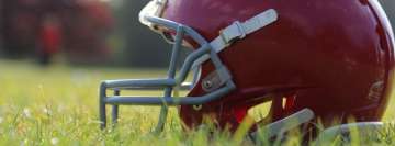 American Football Helmet in The Fields Facebook Cover Photo