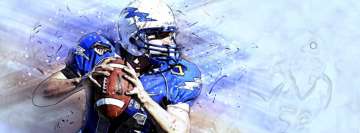 Animated Football Athlete Wallpaper Facebook Cover Photo