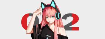 Anime Darling in The Franxx Hello Facebook Wall Image